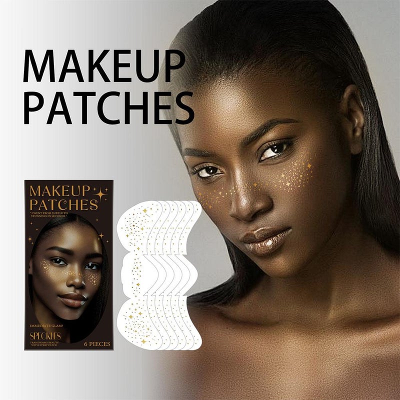 Party Freckle Tattoo Stickers: Create a natural freckle makeup look with shimmering freckle tattoo makeup stickers.